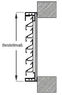Lüftungsgitter aufliegende Montage